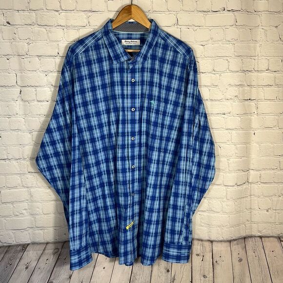 Tommy Bahama 2XLT Newport Coast Plaid Button Down Shirt Mens 2XLT - Picture 1 of 9